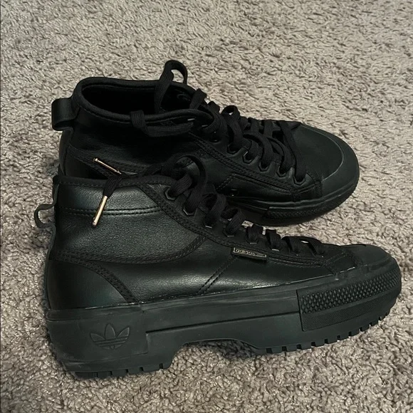 adidas Black High-Top Sneakers Nizza Treck - Picture 9 of 9